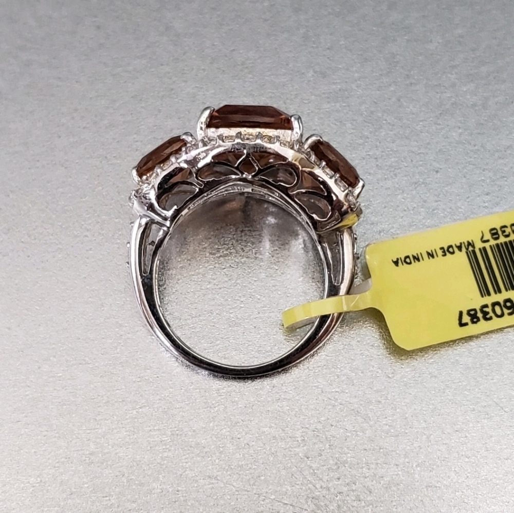 Hold For HH! 3 Color Change GenuineAlexite And Topaz Designer Ring - Picture 9 of 14